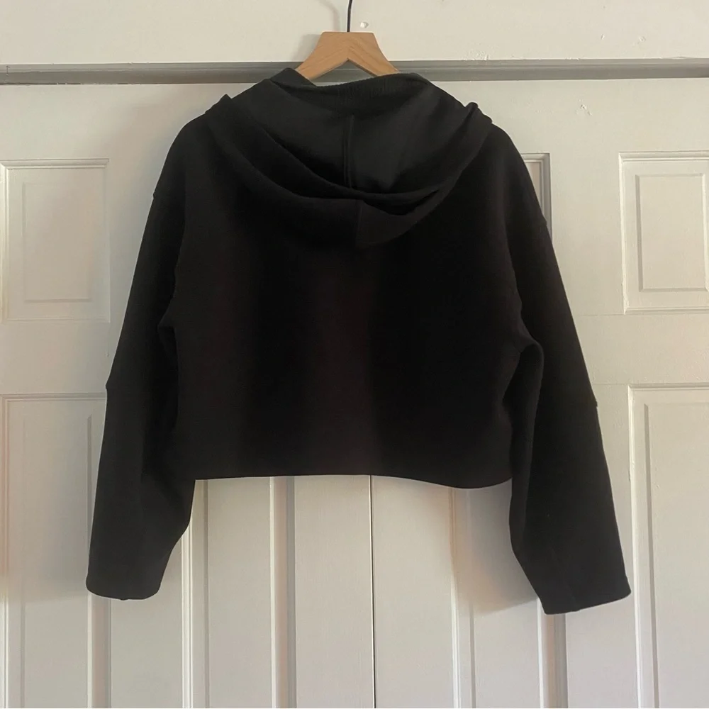 lululemon athletica black‎ Hooded oversized cropped Jacket size M/L